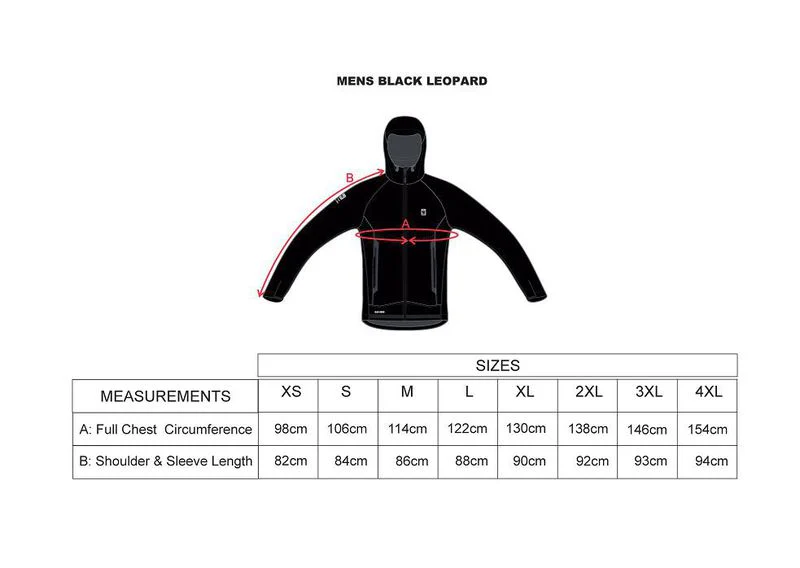 MENS BLACK LEOPARD SOFTSHELL - Image 4
